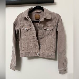American Eagle Brown Corduroy Denim Jacket